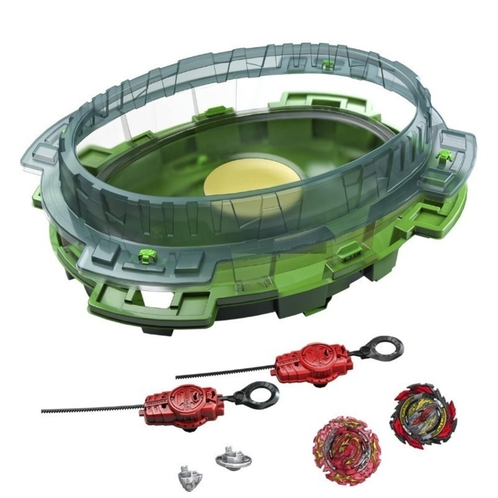 Hasbro Beyblade Burst QuadDrive Interstellar Drop Battle Set Stadium 2 Tops